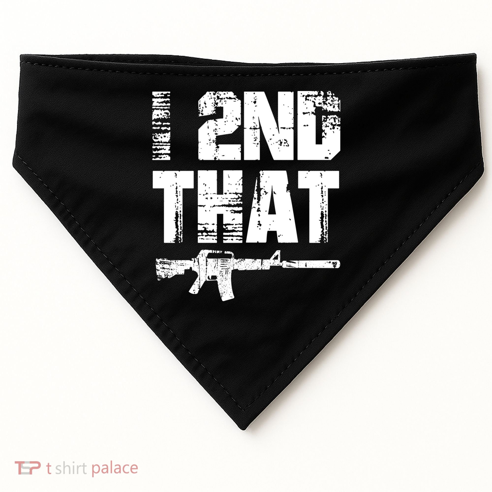 I 2nd That Pro Gun American Patriotic Second Adt Meaningful Gift USA-Made Doggie Bandana