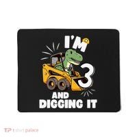 IM 3 And Digging It 3rd Birthday Dinosaur Construction Mousepad thumb 0