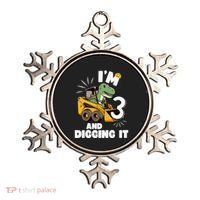 IM 3 And Digging It 3rd Birthday Dinosaur Construction Ornament thumb 0