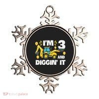 IM 3 And Digging It Construction Excavator 3rd Birthday Ornament thumb 0