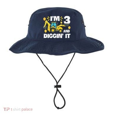 IM 3 And Digging It Construction Excavator 3rd Birthday Bucket Hat