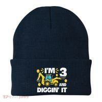 IM 3 And Digging It Construction Excavator 3rd Birthday Beanie thumb 0