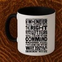 Isaiah 30:21 Bible Verse Quote Coffee Mug thumb 2