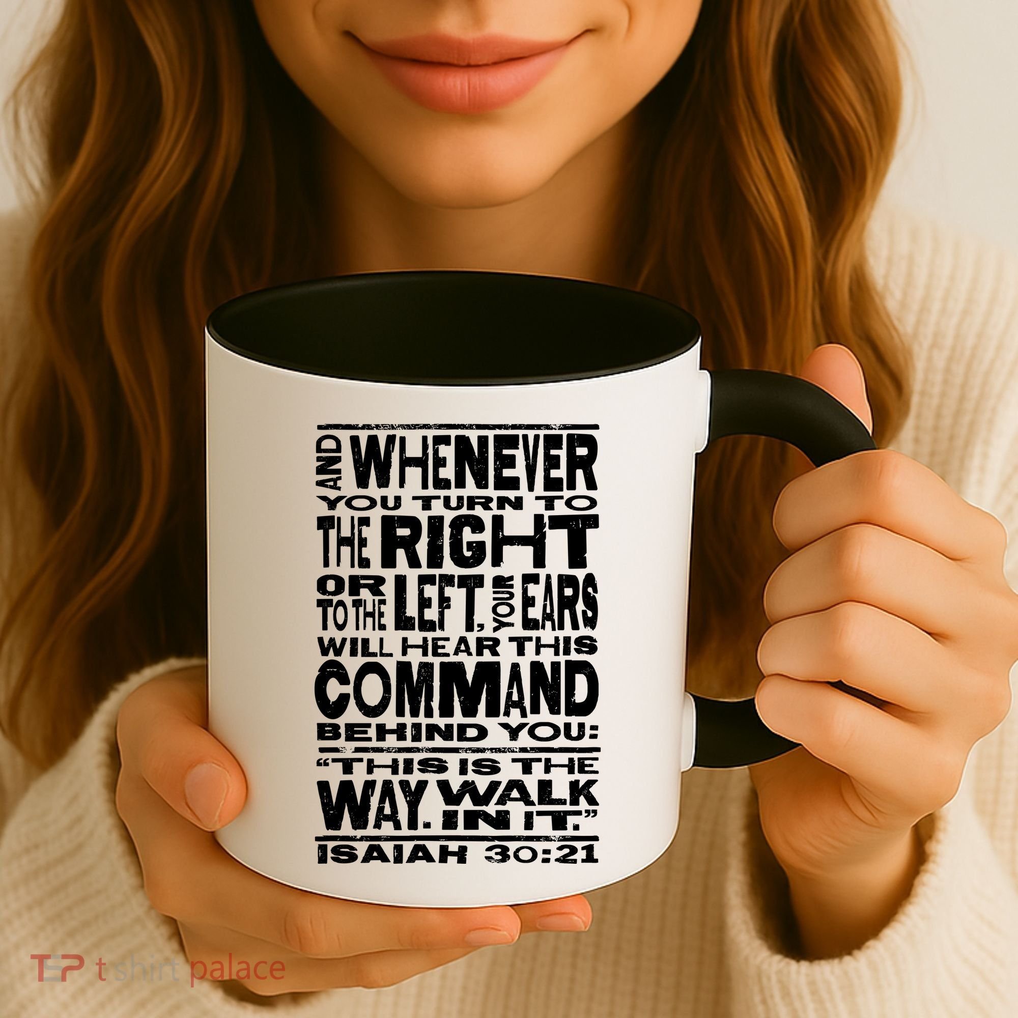 Isaiah 30:21 Bible Verse Quote Coffee Mug