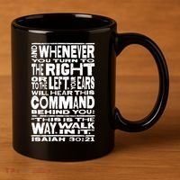 Isaiah 30:21 Bible Verse Quote 11oz C Handle Ceramic Mug thumb 3