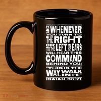 Isaiah 30:21 Bible Verse Quote 11oz C Handle Ceramic Mug thumb 4