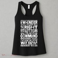 Isaiah 30:21 Bible Verse Quote Women's Tank Top thumb 3