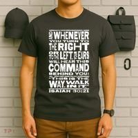 Isaiah 30:21 Bible Verse Quote T-Shirt thumb 6