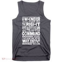 Isaiah 30:21 Bible Verse Quote Tank Top thumb 0