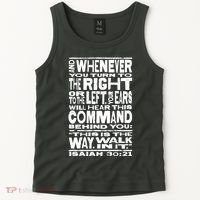 Isaiah 30:21 Bible Verse Quote Tank Top thumb 2