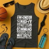 Isaiah 30:21 Bible Verse Quote Tank Top thumb 4