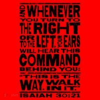 Isaiah 30:21 Bible Verse Quote Santa Hat thumb 1
