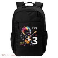 IM 3 Punk Cat RockN Roll Guitar Cat 3rd Birthday Boy Backpack thumb 0