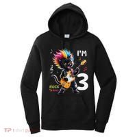 IM 3 Punk Cat RockN Roll Guitar Cat 3rd Birthday Boy Women's Hoodie thumb 0