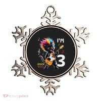 IM 3 Punk Cat RockN Roll Guitar Cat 3rd Birthday Boy Ornament thumb 0