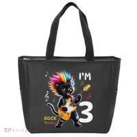 IM 3 Punk Cat RockN Roll Guitar Cat 3rd Birthday Boy Tote Bag thumb 0