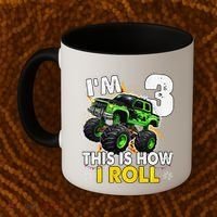 IM 3 This Is How I Roll Monster Truck 3rd Birthday Coffee Mug thumb 2