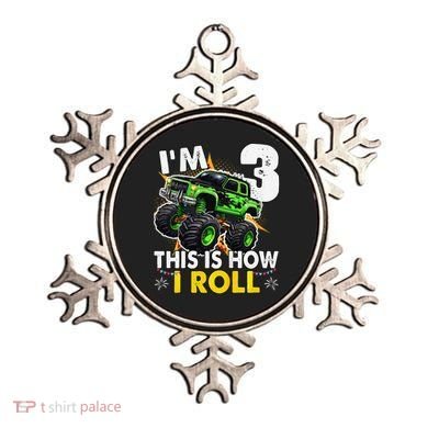 IM 3 This Is How I Roll Monster Truck 3rd Birthday Ornament