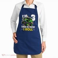 IM 3 This Is How I Roll Monster Truck 3rd Birthday Apron thumb 2