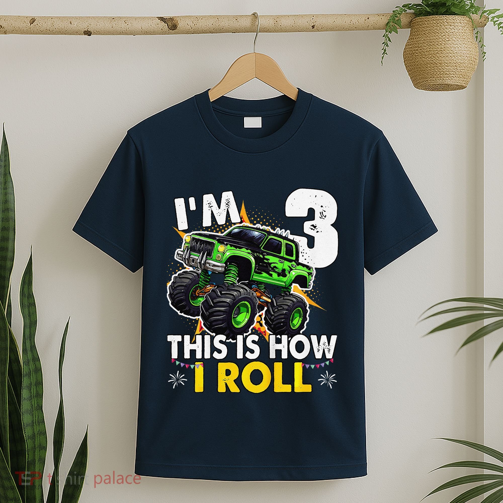 IM 3 This Is How I Roll Monster Truck 3rd Birthday T-Shirt