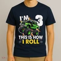 IM 3 This Is How I Roll Monster Truck 3rd Birthday T-Shirt thumb 3