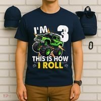 IM 3 This Is How I Roll Monster Truck 3rd Birthday T-Shirt thumb 6