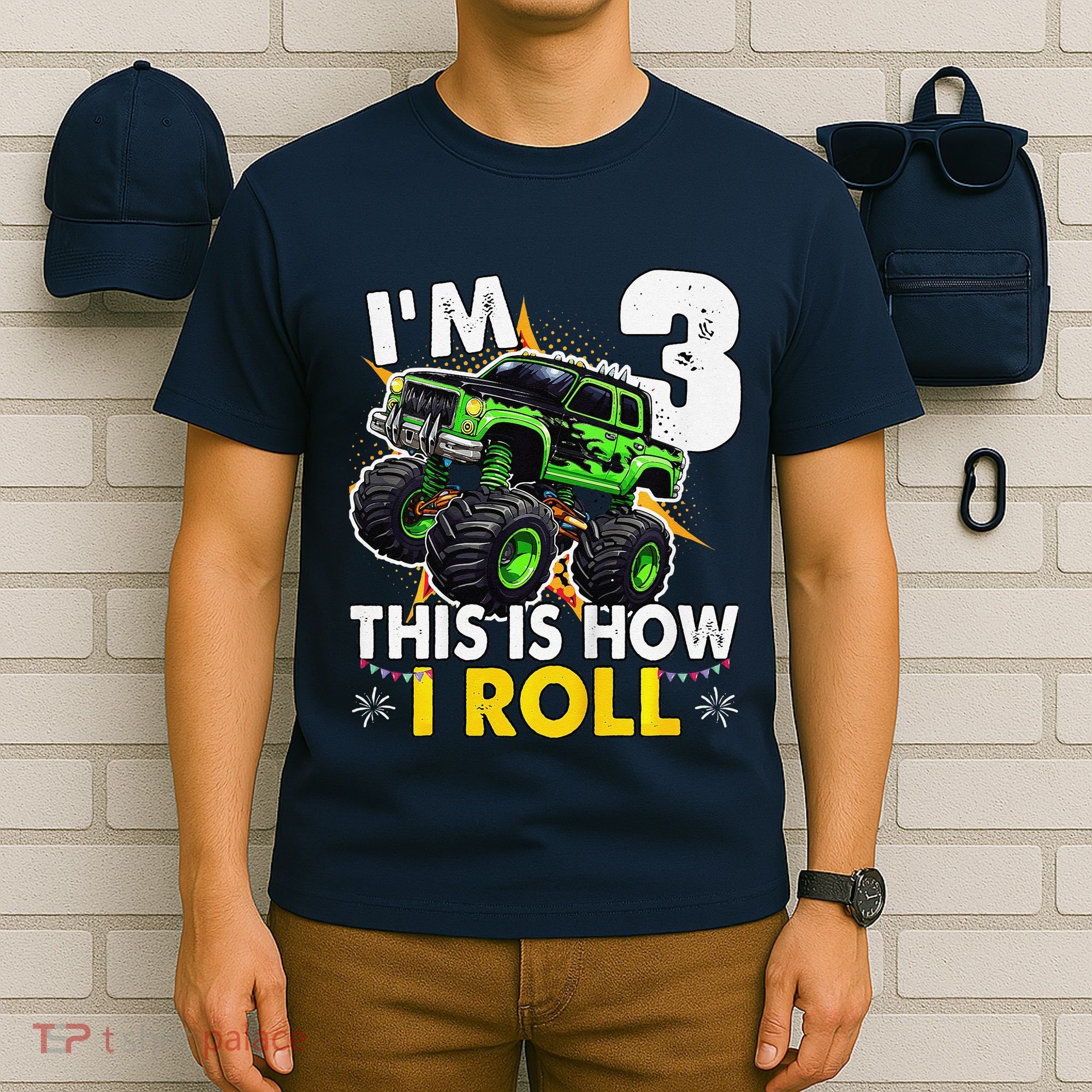 IM 3 This Is How I Roll Monster Truck 3rd Birthday T-Shirt