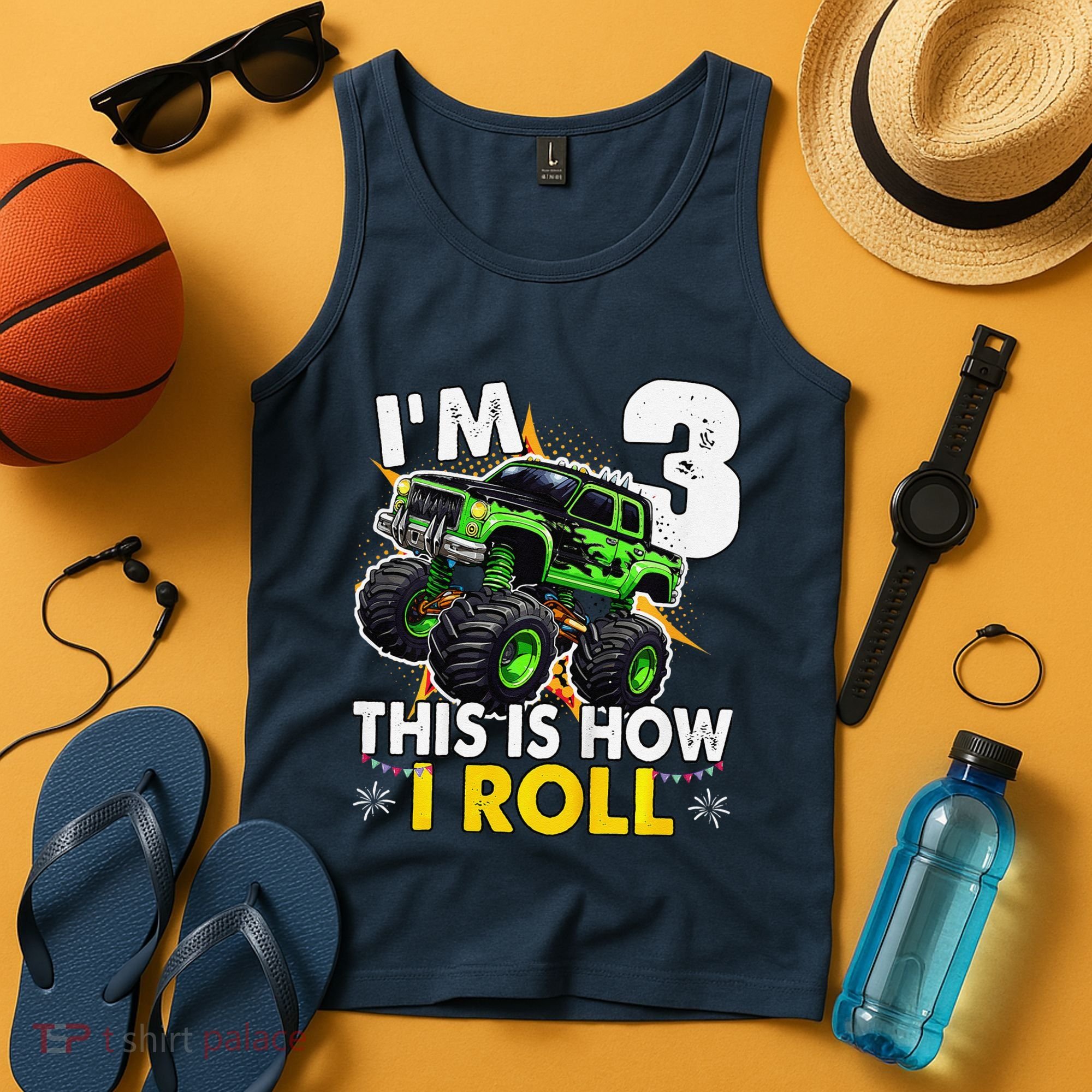IM 3 This Is How I Roll Monster Truck 3rd Birthday Tank Top