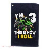 IM 3 This Is How I Roll Monster Truck 3rd Birthday Golf Towel thumb 0