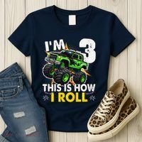 IM 3 This Is How I Roll Monster Truck 3rd Birthday Women's T-Shirt thumb 3