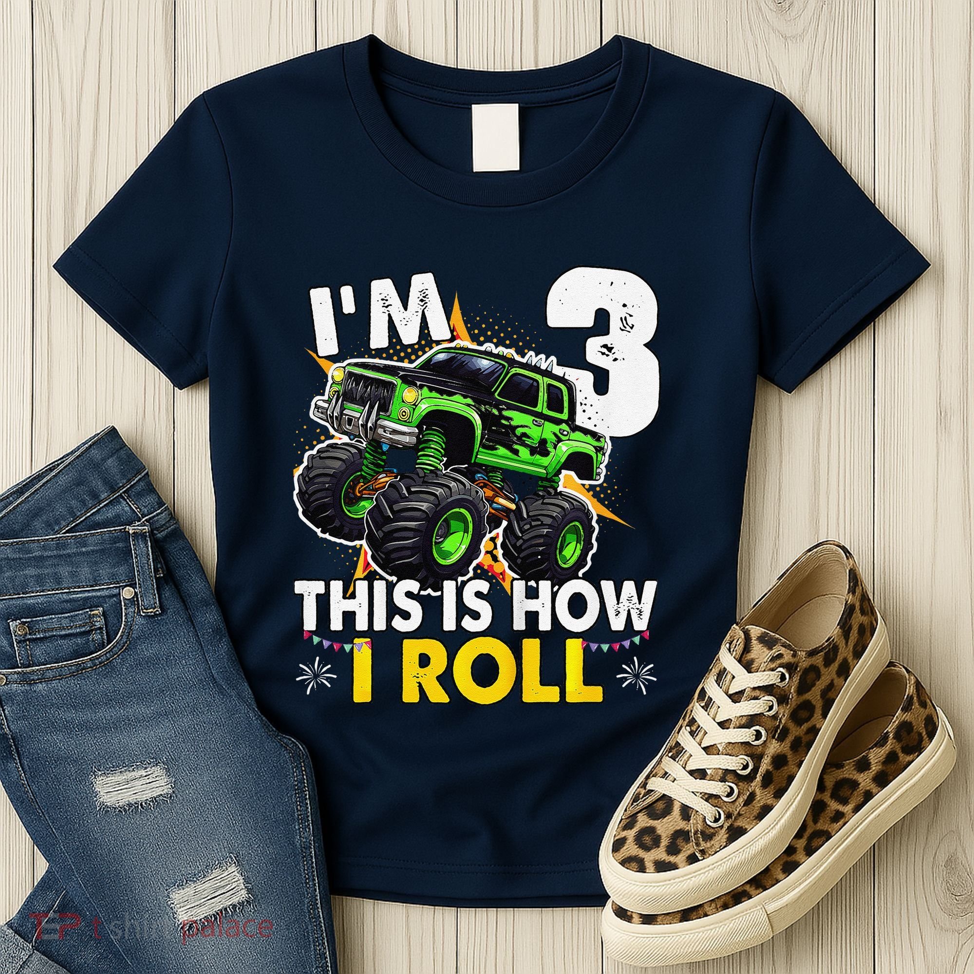 IM 3 This Is How I Roll Monster Truck 3rd Birthday Women's T-Shirt