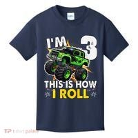 IM 3 This Is How I Roll Monster Truck 3rd Birthday Kids T-Shirt thumb 0