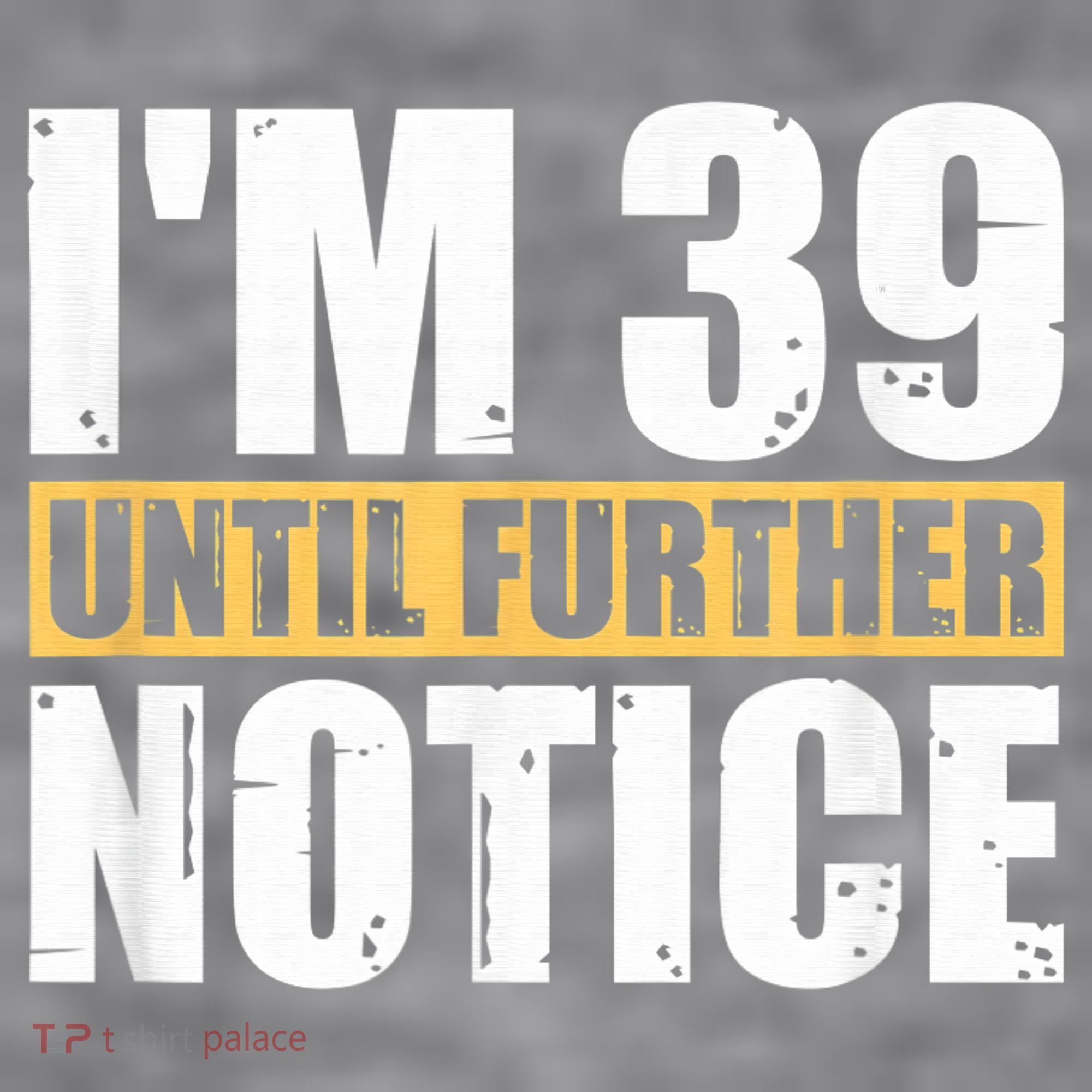I'm 39 Until Further Notice - 40th Birthday 40 Years Old Women's Racerback Cropped Tank