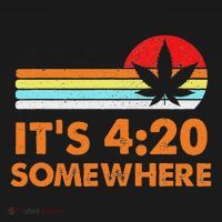 Its 420 420 Somewhere Weed Cannibis Marijuana Gift Stoner Mousepad thumb 1