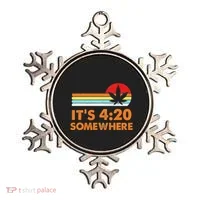 Its 420 420 Somewhere Weed Cannibis Marijuana Gift Stoner Ornament thumb 0