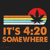 Its 420 420 Somewhere Weed Cannibis Marijuana Gift Stoner Hat thumb 2
