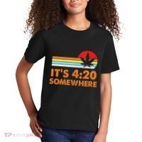 Its 420 420 Somewhere Weed Cannibis Marijuana Gift Stoner Kids T-Shirt thumb 2