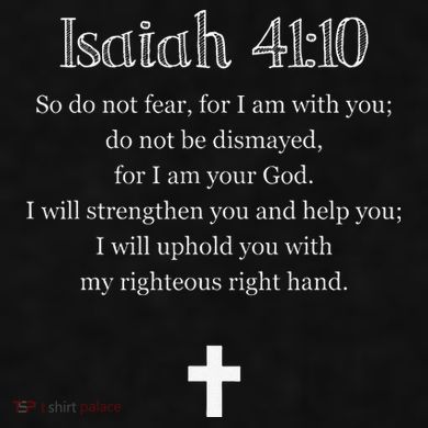 Isaiah 4110 Bible Verse Scripture Christians Ladies PosiCharge Tri-Blend Wicking Tank
