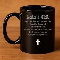 Isaiah 4110 Bible Verse Scripture Christians 11oz C Handle Ceramic Mug thumb 4