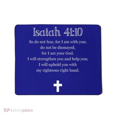 Isaiah 4110 Bible Verse Scripture Christians Mousepad