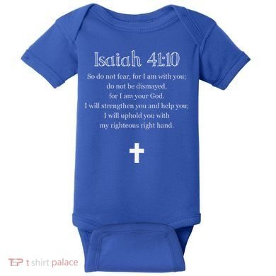 Isaiah 4110 Bible Verse Scripture Christians Baby Bodysuit