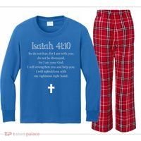 Isaiah 4110 Bible Verse Scripture Christians Kids Long Sleeve Plaid Pajama Set thumb 0