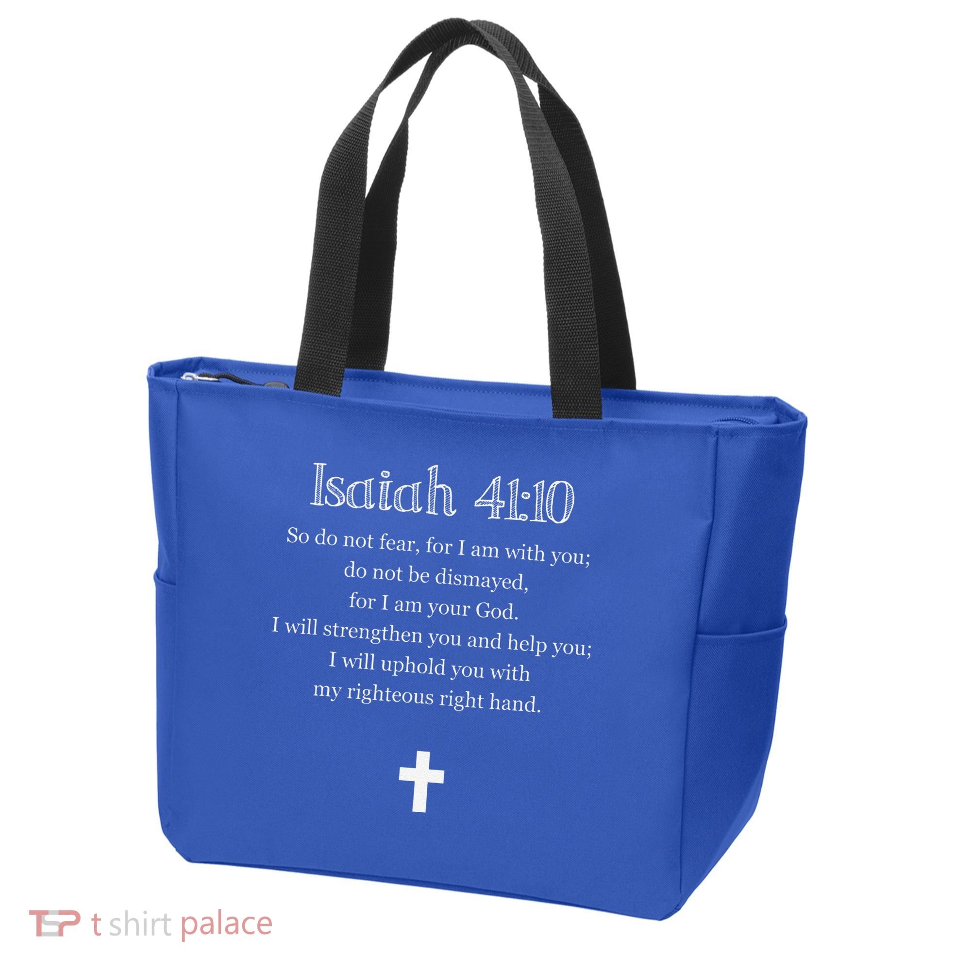 Isaiah 4110 Bible Verse Scripture Christians Tote Bag