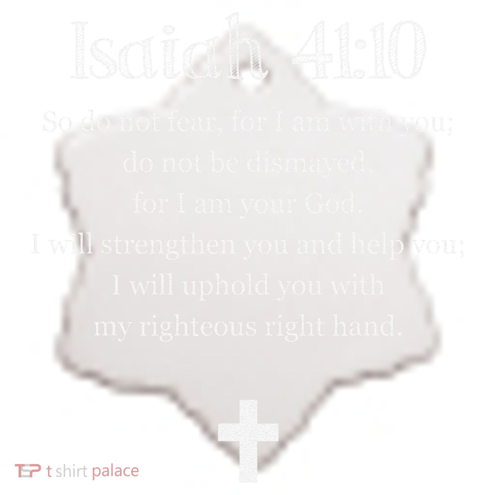Isaiah 4110 Bible Verse Scripture Christians Ceramic Ornament