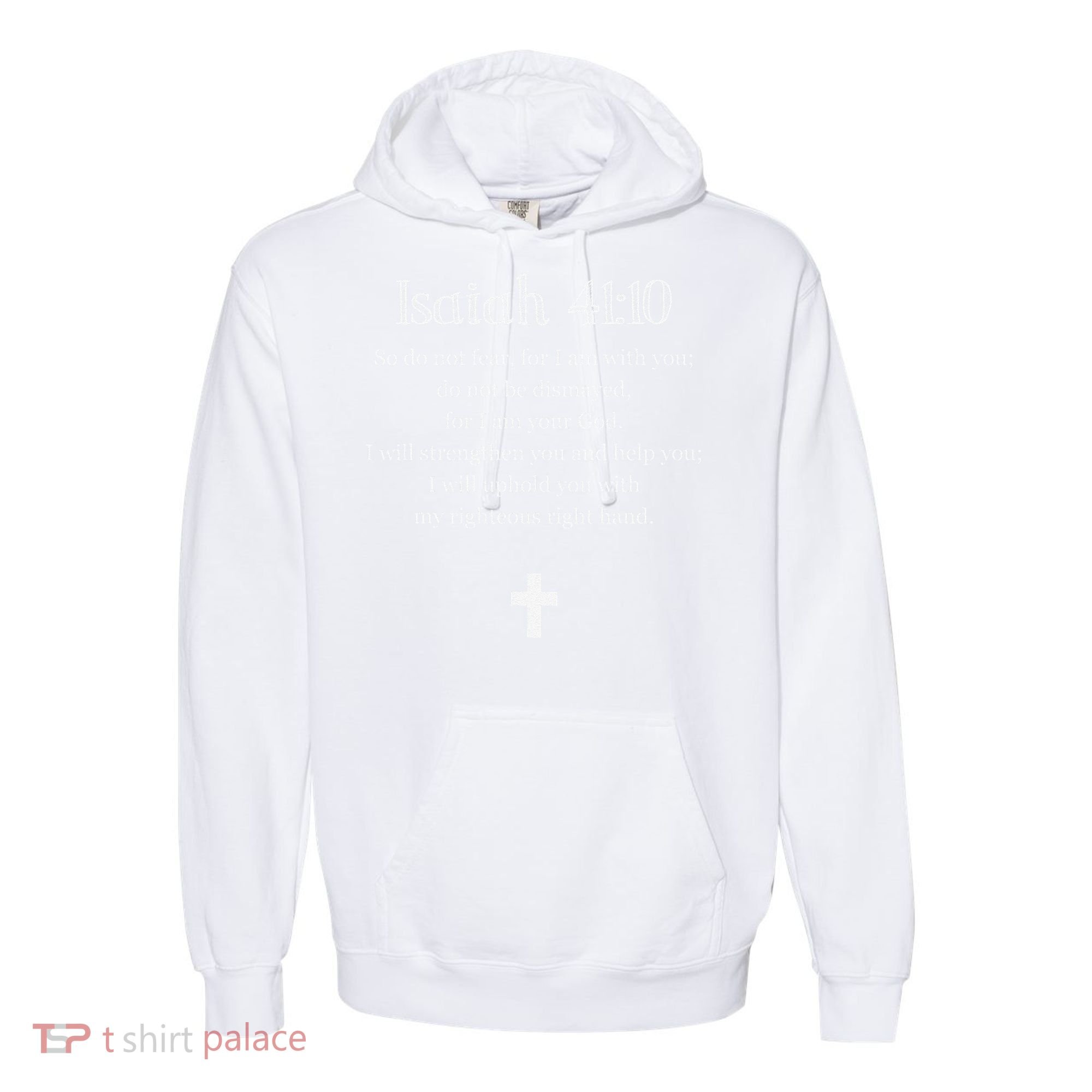 Isaiah 4110 Bible Verse Scripture Christians Comfort Colors Garment-Dyed Hooded Sweatshirt