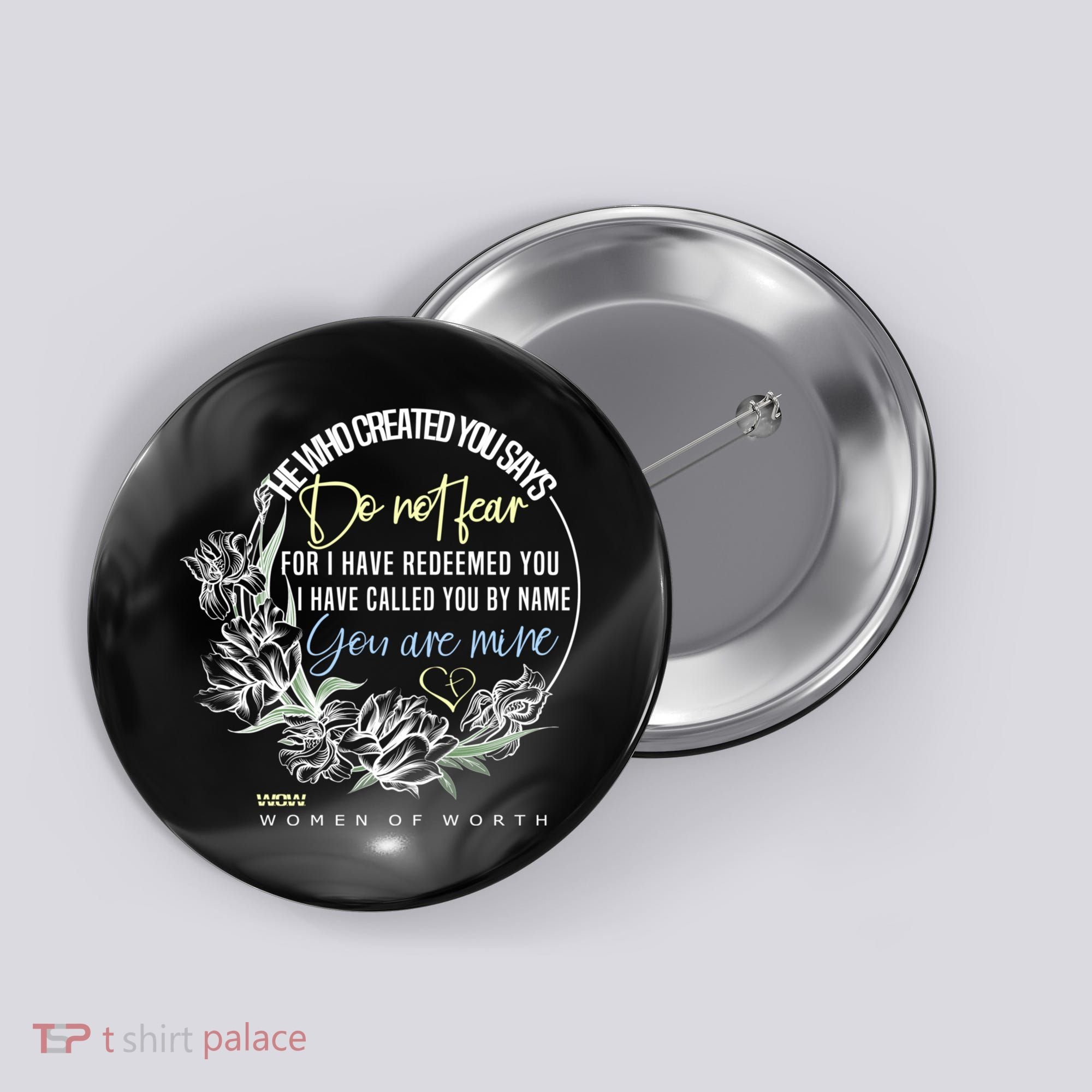 Isaiah 43:1 Bible Verse Do Not Fear Button