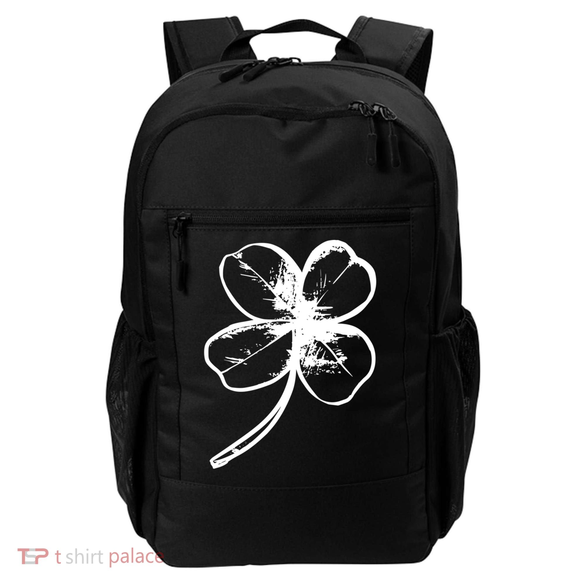 Irish 4 Leaf Clover Shamrock Ireland Vacation Travel Green Cool Gift Backpack