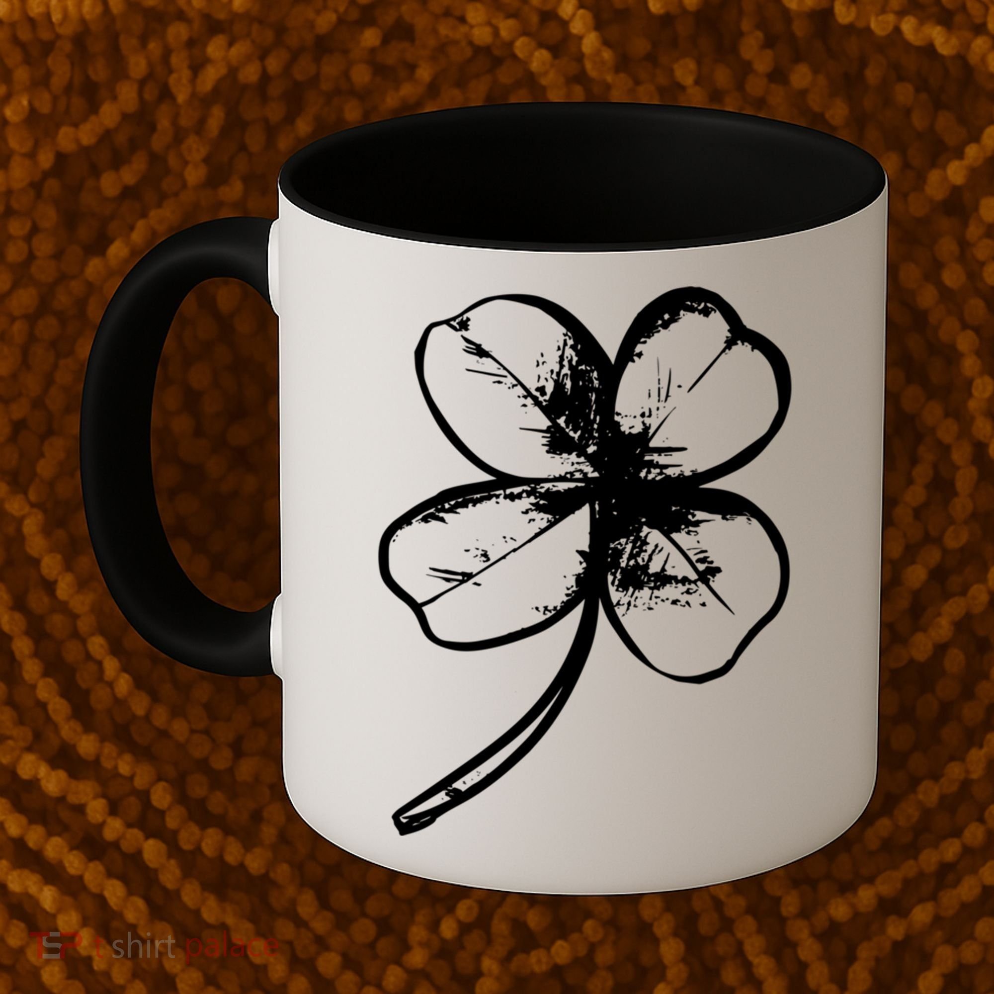 Irish 4 Leaf Clover Shamrock Ireland Vacation Travel Green Cool Gift Coffee Mug