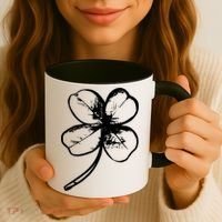 Irish 4 Leaf Clover Shamrock Ireland Vacation Travel Green Cool Gift Coffee Mug thumb 3