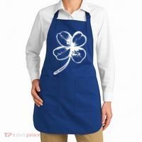 Irish 4 Leaf Clover Shamrock Ireland Vacation Travel Green Cool Gift Apron thumb 2